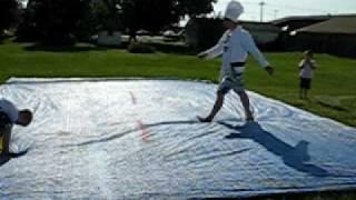 water balloon obstacle course