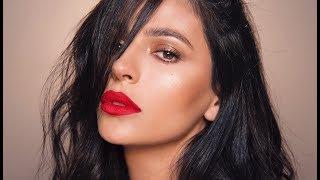 RED LIPS + BRONZE EYES MAKEUP TUTORIAL | Teni Panosian