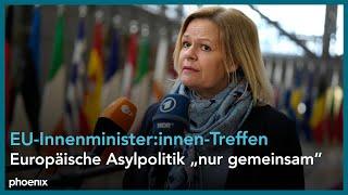 Bundesinnenministerin Nancy Faeser in Brüssel am 09.02.23