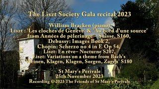 Liszt Society recital: William Bracken (piano)