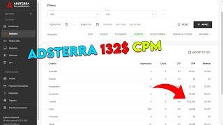 Adsterra CPM 132$ Working Trick with Proof | Adsterra High cpm Trick | Adsterra Earning Proof