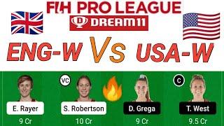 #EngWvsUsaW #Fihproleague #Hockey ENG-W VS USA-W match dream11 team today hockey match |