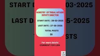 MINISTRY OF TRIBAL AFFAIRS