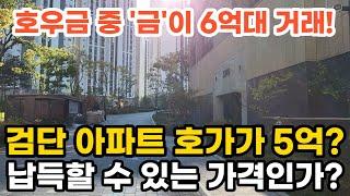 호우금이 6억대 거래 검단 아파트 호가가 5억 납득할 수 있는 가격인가 부동산 아파트 이야기 입주권 분양권 재개발 재건축 Noby (영상 검단신도시 푸르지오더베뉴)