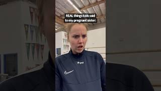 REAL things kids said to my pregnant sister #gymnastics #comedy #clairbearskits