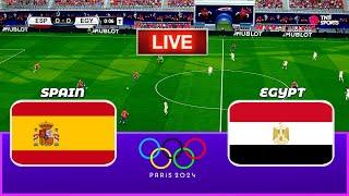 LIVE| SPAIN vs EGYPT - Paris Olympic Games 2024 | Full Match | PES 21 Simulation