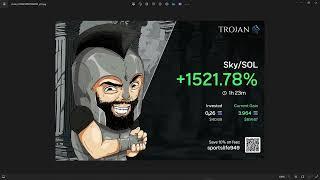 Как я сделал 18 SOL за неделю! Копитрейдинг мемкоинов на Solana с результатами Trojan Bot