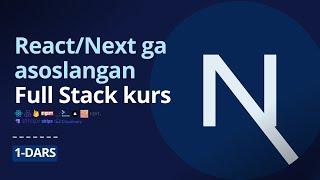 1-DARS: Strapi ni o'rnatish | React/Next ga asoslangan Full Stack kurs