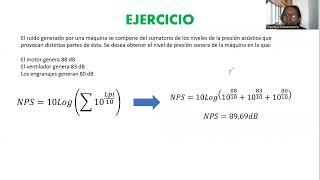 Cálculo nivel de presión sonora