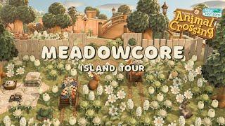 Relaxing & Aesthetic Meadowcore Island Tour // Animal Crossing New Horizons