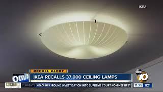 IKEA recalls 37,000 ceiling lamps