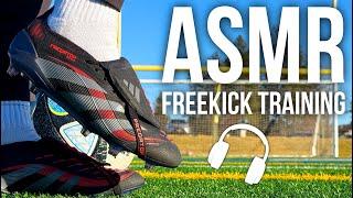 ASMR Freekick Training Session For Soccer / Football In Adidas Predator Elite