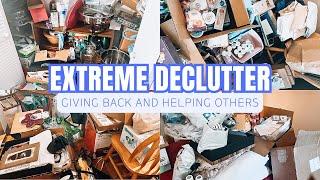 EXTREME DECLUTTER TRANSFORMATION: Giving Back To Help Others|Clean Declutter & Organize With Me