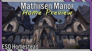 Mathiisen Manor ESO House Preview - Detailed and Relaxing - Altmer Large House Elder Scrolls Online