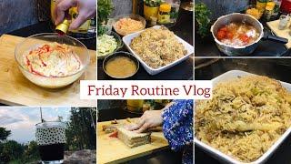Friday Routine Vlog | Yakhni Pulao | Quick Dessert | Bachun Ki Chezyn Kis Kis Ny Chup K khai hain