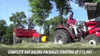 T53 Compact Square Baler by Abbriata on TYM T354 Compact Tractor