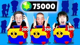 75.000 GEMS MEGA BOX OPENING BATTLE! 98x NEUER BRAWLER!  Brawl Stars deutsch