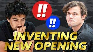 Magnus Carlsen INVENTS a new chess opening | Msellek vs Carlsen | chess.com Titled Tuesday 2024