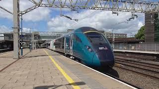 Stafford Railway Station 807004 AWC Evero departs P3 on 9A56 on 25th May 2025