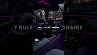 Follow these rules to become a billionaire~Whatsapp status#trending #billionairerules#viral#shorts