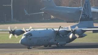 PAN PAN PAN!! MAYDAY!! EMERGENCY LANDING!! RNLAF C-130 Hercules G-781 Eindhoven Airport 12 Dec 2022