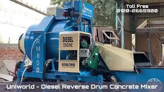 Diesel Reverse Drum Concrete Mixer