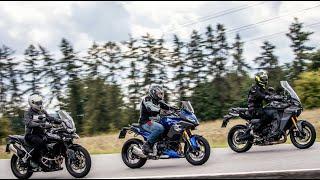 Střední třída s top výbavou: Yamaha Tracer 9 GT+ vs. BMW F 900 XR vs. Triumph Tiger 900 GT Pro