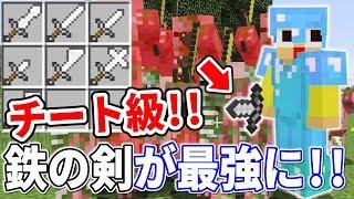 〔マインクラフト〕どの鉄の剣が一番強い！？この中にチート級があります！！