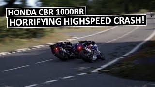 OVERTAKING GOES WRONG, HORRIBLE CRASH! Honda CBR 1000RR vs Yamaha R1M