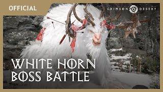 Crimson Desert - White Horn Boss Battle Gameplay | gamescom 2024