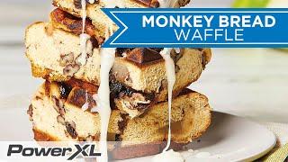 FASTEST Monkey Bread Waffle Recipe in the Waffle Maker | PowerXL Stuffed Wafflizer