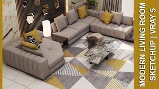 Modern Living Room Interior | Star Studio 3D | Naveed Aslam