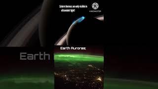 Saturn Auroras Vs Auroras on Earth #universe #space #galaxy