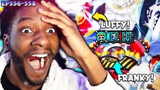 LUFFY AND FRANKY'S NEW POWER UPS!  IT'S TIME TO BOX!!! (OMG) | One Piece EP's 556-558 RAW Reaction!