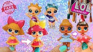 Painting FAKE LOL Dolls Compilation, LQL dolls to look more REAL. DIY
