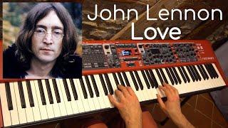 John Lennon - Love | Piano cover by Evgeny Alexeev | + lyrics