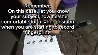 Record Fingerprint Using Improvise Materials
