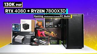 Build VLOG: ₱130K RTX 4080 + RYZEN 7800X3d (Performance Focused) 4K Gaming PC [Ph]