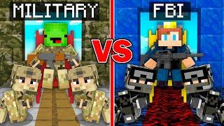 Mikey MILITARY vs JJ FBI King Survival Battle in Minecraft (Maizen)