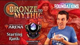  Bronze To Mythic: Episode 23 - Starting Rank: Diamond 3 - MTG Arena:  Foundations 