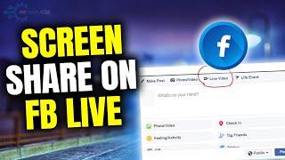 How to screen share on Facebook live 2023