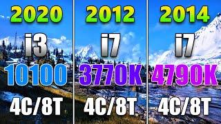 Core i3 10100 vs Core i7 3770K vs Core i7 4790K | PC Gameplay Benchmark Tested