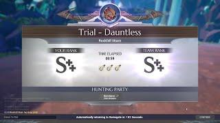 (0:59) CHAIN BLADE TEMPEST SOLO DAUNTLESS TRIALS ROCKFALL SKARN