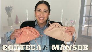 DESIGNER DUPE BOTTEGA vs MANSUR GAVRIEL | Battle of the Bags Bottega Pouch vs Mansur Cloud Clutch