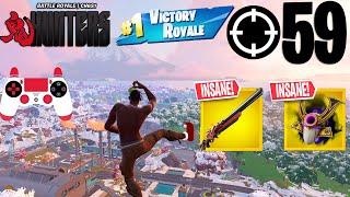 59 Elimination Solo Vs Squads Gameplay Wins (Fortnite Chapter 6 Season 1 PS4 Controller)