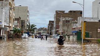 Fortes pluies à Dakar : Le bassin de Keur Massar a cédé, plusieurs maisons sous les eaux