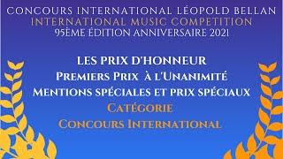 TEASER des lauréats du Concours International Léopold Bellan 2021