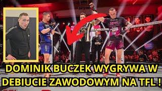 DOMINIK BUCZEK PO CIĘŻKIM BOJU WYGRYWA W ZAWODOWYM DEBIUCIE MMA NA TFL 33 !