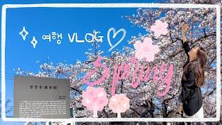 여행vlog | 연인으로 가는 마지막 벚꽃놀이 | 남원요천길 | 광한루 | 월향재