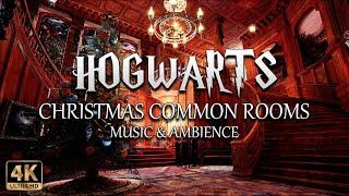 Christmas in Hogwarts Common Rooms | 4K Harry Potter Music & Ambience